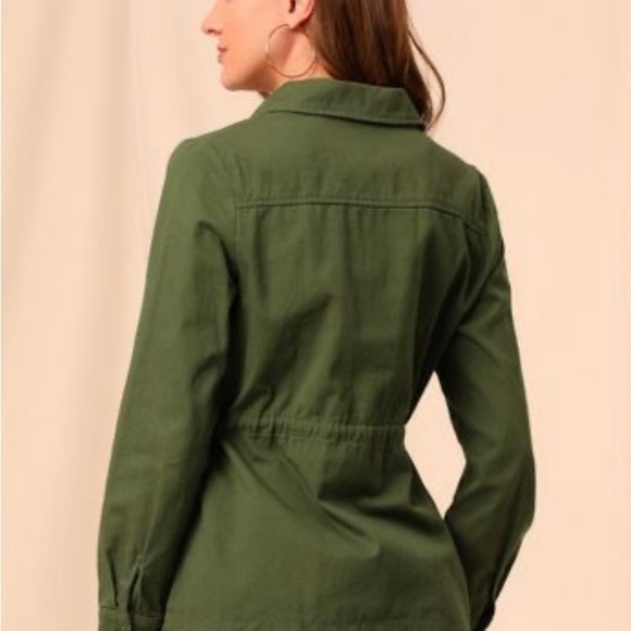 Allegra K Women's Drawstring Waist
Flap Pockets Lightweight Utility
Jacket XL - Picture 6 of 6